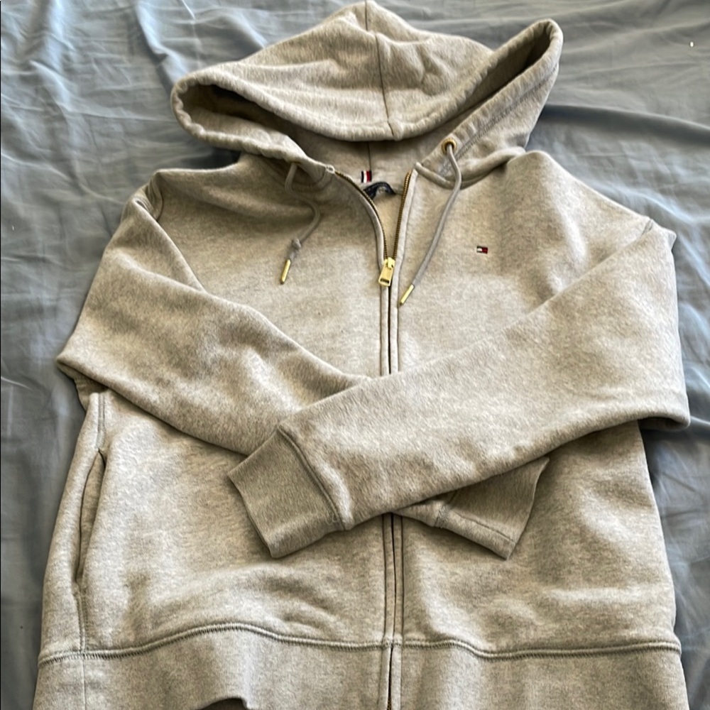 Gray Zip-Up Hoodie